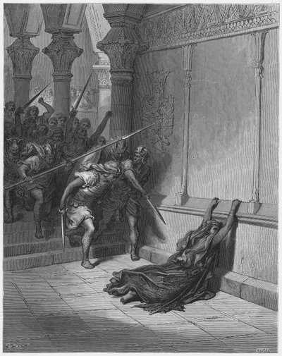 ギュスターヴドール聖書：アタリアの死 作： Gustave Dore